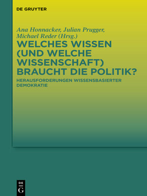 cover image of Welches Wissen (und welche Wissenschaft) braucht die Politik?